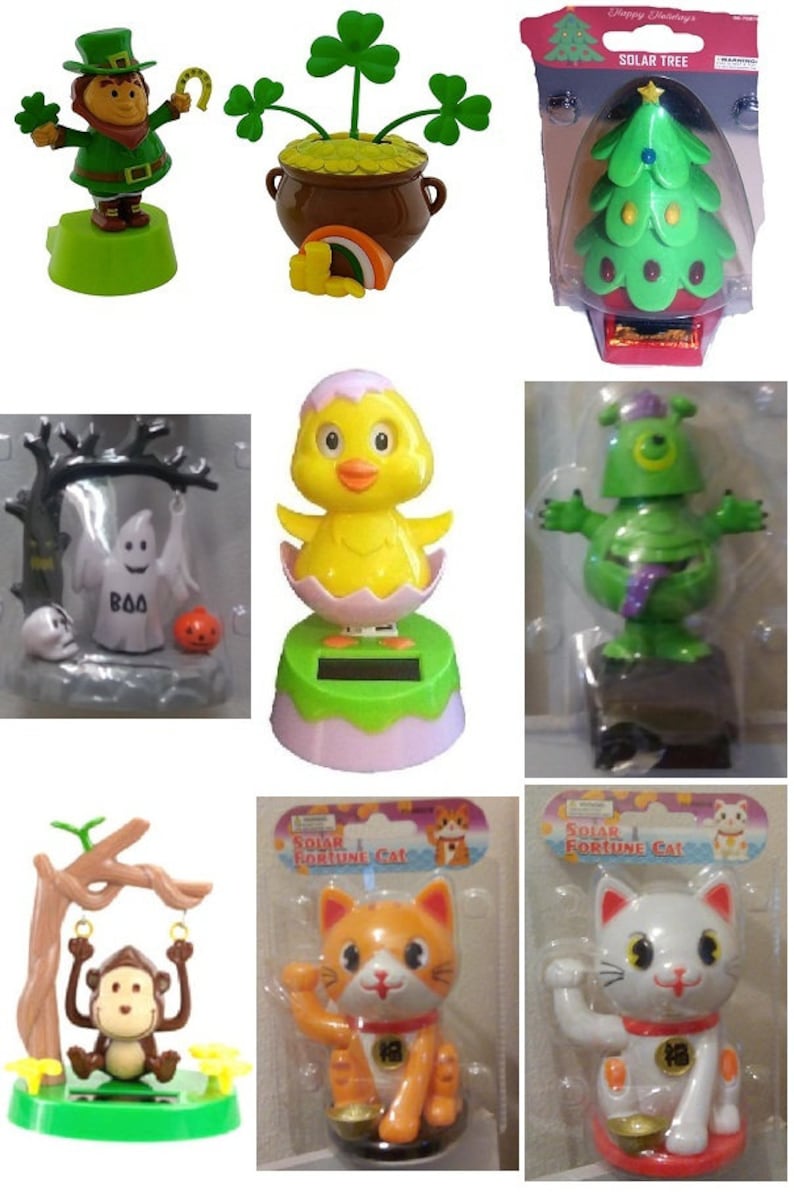 Solar Powered Dancing Toys St Patrick's Day Pot of Gold Etsy