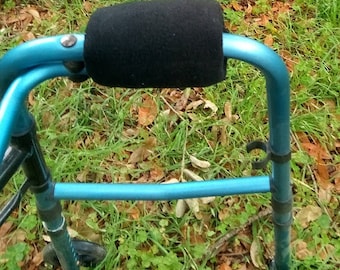 Fleece Hand Grip Covers Walker Rollater Walking Cane Crutch Choose Pattern