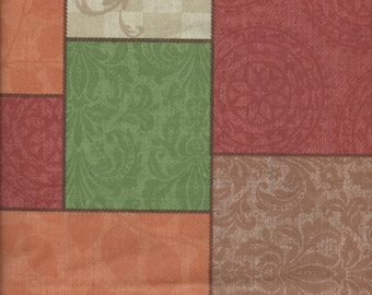 Vinyl Tablecloth with Flannel Back Fall Autumn Thanksgiving Faith Give Thanks Bless this House