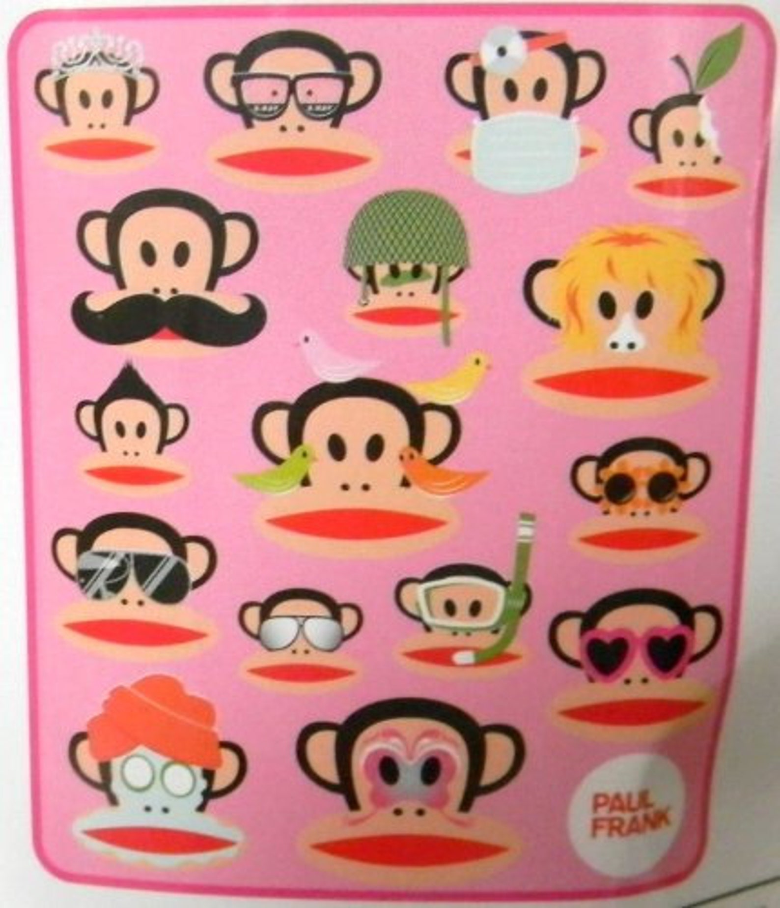 Paul Frank Julius Monkey Faces Micro Raschel Throw Blanket Etsy