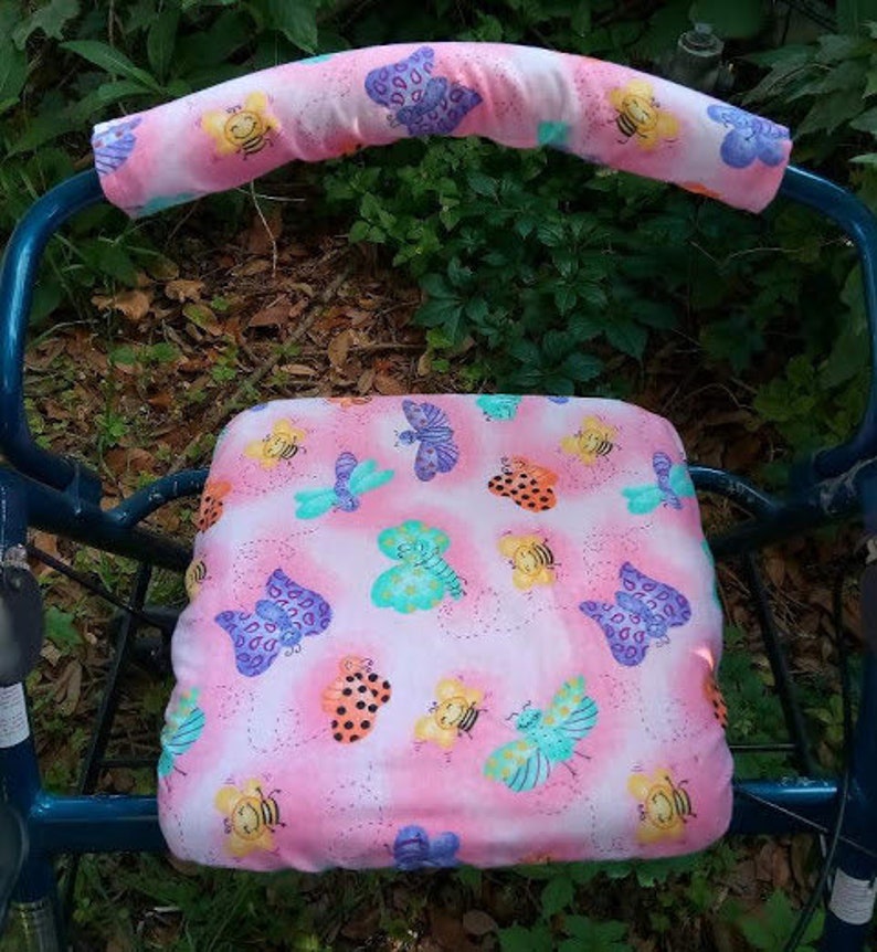 Flannel Rollator Walker Seat Cover and Bar Cover Dog Cat Etsy