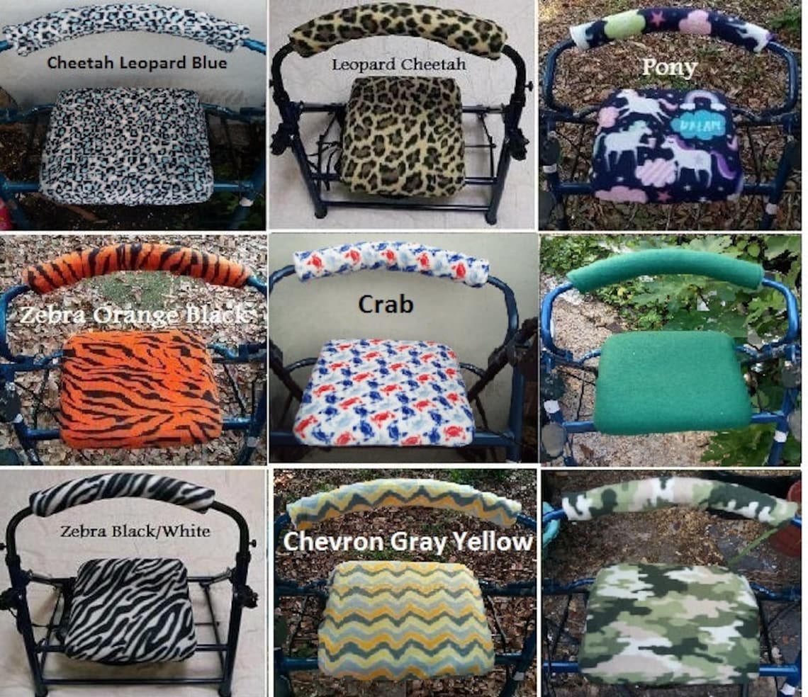 Fleece Rollator Walker Seat Cover or Bar Cover or seat Cover Etsy