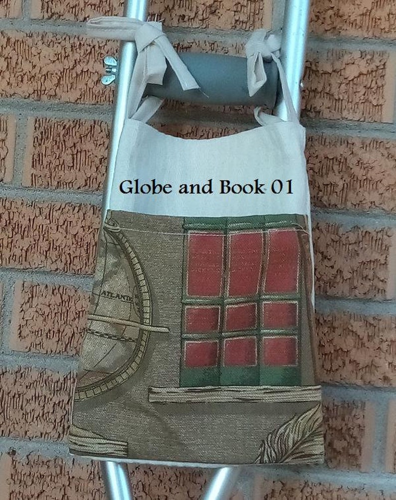 Crutch Bag Pouch Storage Choose Pattern Etsy