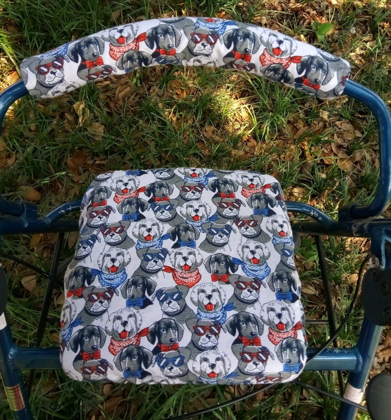 Flannel Rollator Walker Seat Cover Bar Cover Emoji Love Paws Etsy