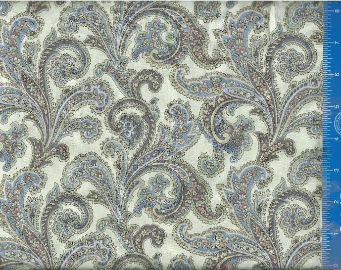 Rod Pocket Window Curtain Valance Paisley