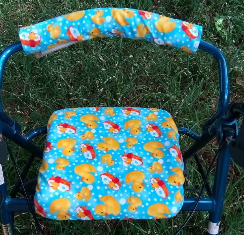 Flannel Rollator Walker Seat Cover Bar Cover Emoji Love Paws Etsy