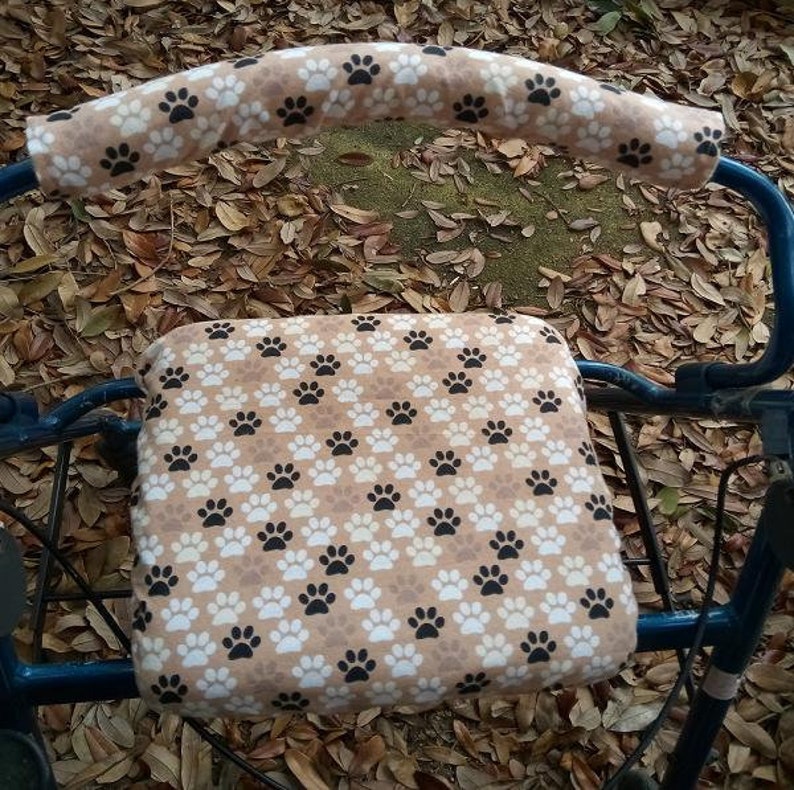 Flannel Rollator Walker Seat Cover and Bar Cover Dog Cat Etsy