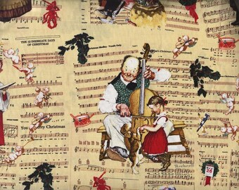 Rod Pocket Window Valance Norman Rockwell, Made to Order