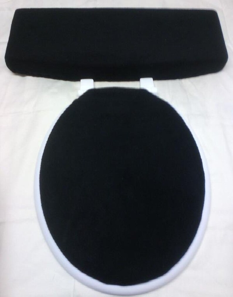 Jersey/knit Fabric Cover Toilet Seat Lid and Toilet Tank Etsy