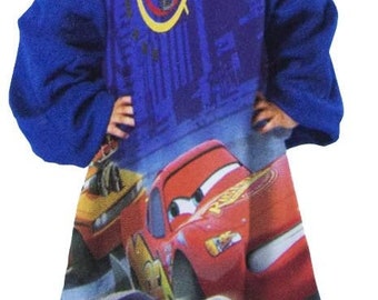 Disney Cars Drifting Licensed Comfy Throw Blanket with Sleeves Youth Size