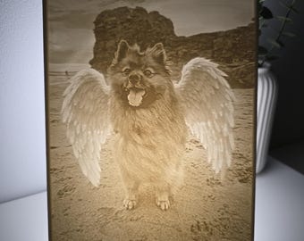 Personalized Pet Memorial Lithophane Lamp, Custom Photo Keepsake