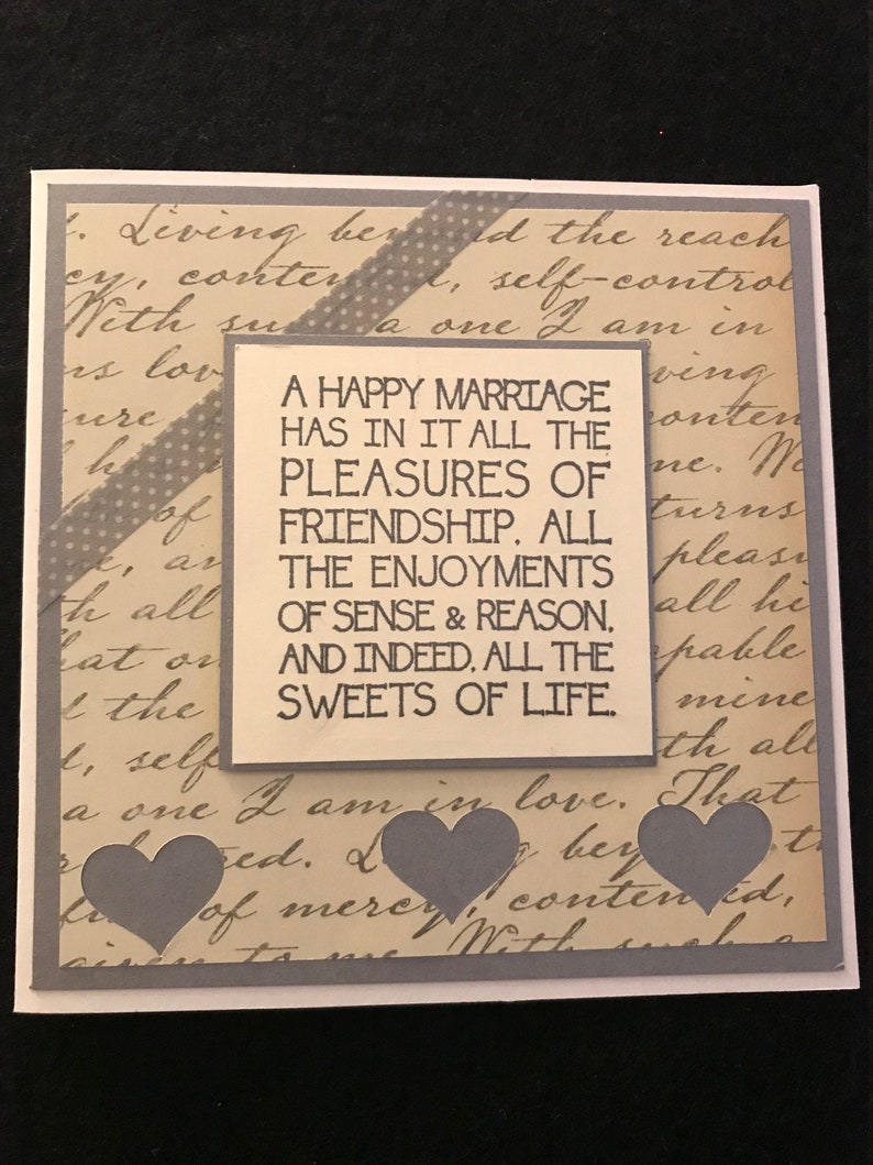 Handmade Greeting Card Anniversary - Etsy