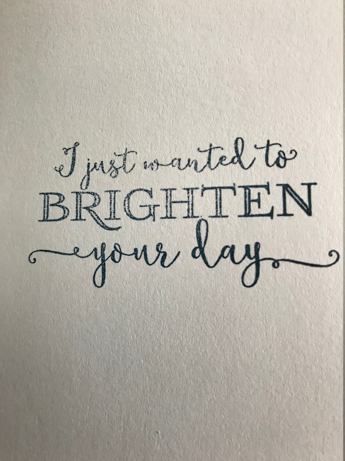 Handmade Greeting Card Brighten Your Day - Etsy