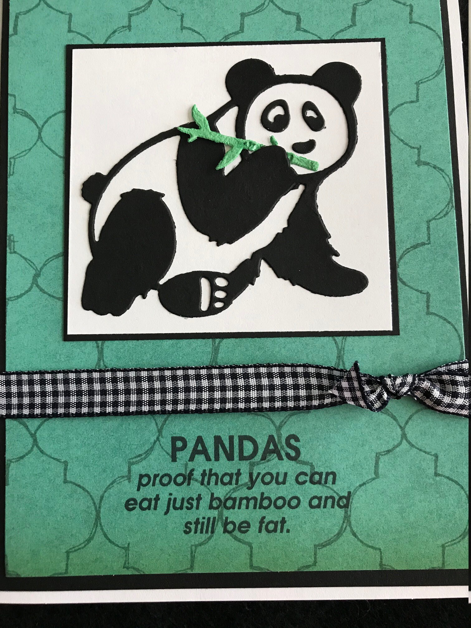 Handmade Greeting Card Humorous Panda Etsy Handmade Greeting Card Humorous Panda Etsy