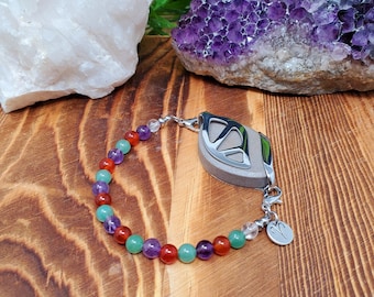 Aries Zodiac Stone Bracelet - Bellabeat Leaf and Ivy