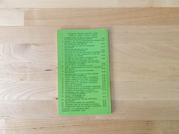 Vintage 1970 Native Trees Of The San Francisco Bay Region Woodbridge Metcalf University Of California Press Natural History Guide Conifer - 