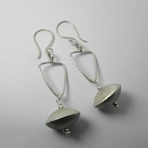 Sterling Silver Geometric Dangle Earrings