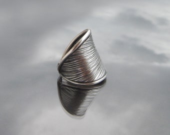 Sterling Silver Wrap Ring, Silver Rings for Women, Handmade Hill Tribe Silver Ring Active
