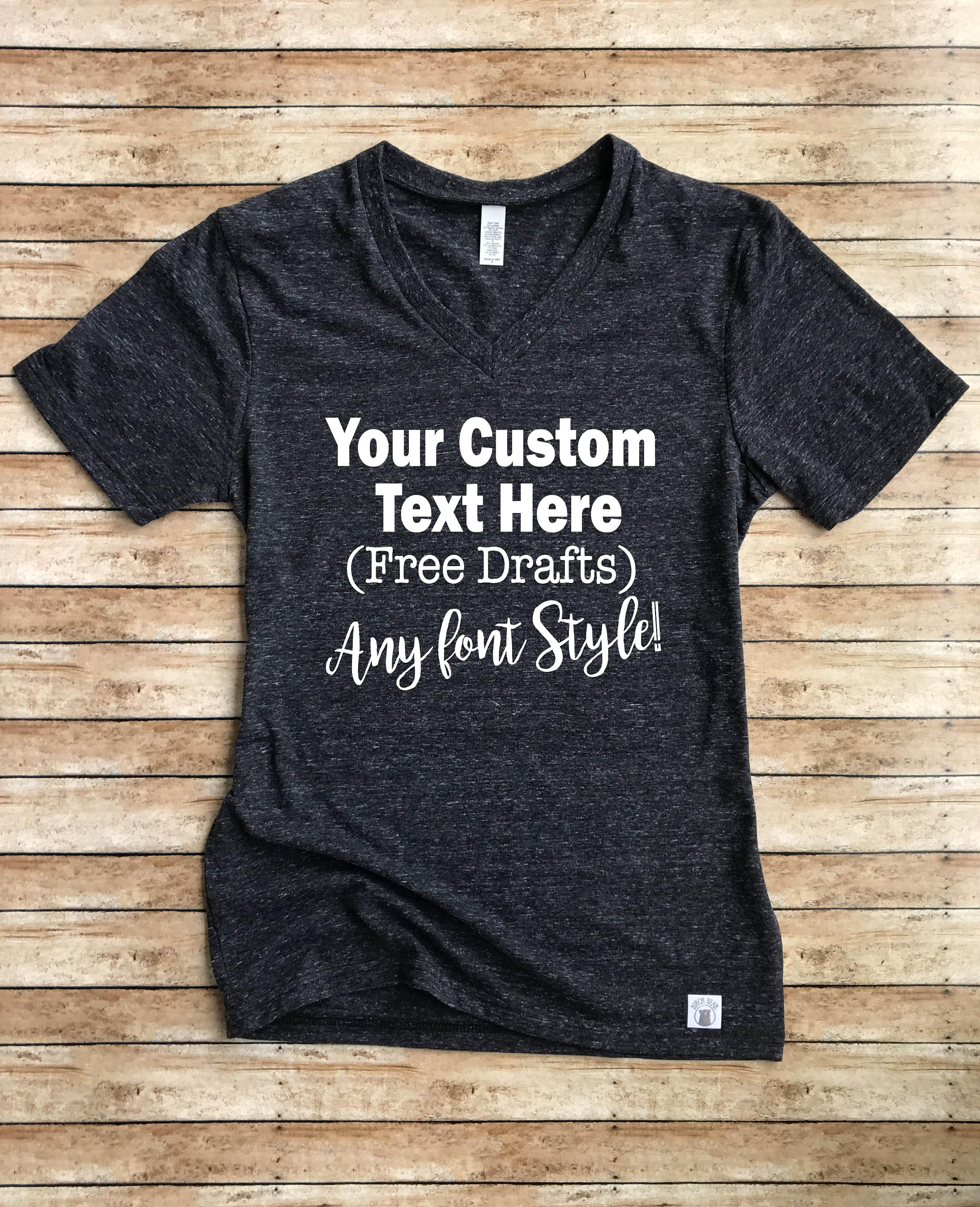 custom t shirts etsy