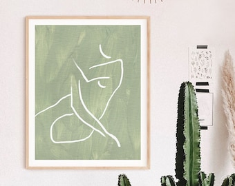 Light Green Wall Art Etsy