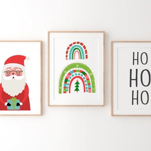 Set of 3 Christmas Prints, Christmas Printable Wall Art, Merry Christmas Print, Christmas Wall Art, Set of 3 Printables, christmas wall art