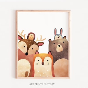 Poster für Baby, Kinderzimmer Deko,Selfie Tiere,A4 Deko,Wandbild,Selfie Tiere,A4 Deko,Wandbild für Baby, Illustration