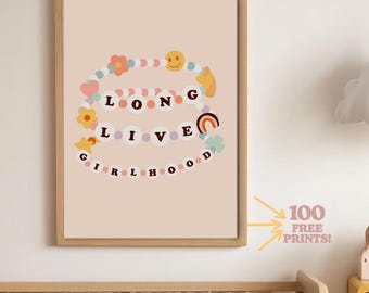 Long Live Girlhood Print: Blush Nursery Decor (Digital Download)