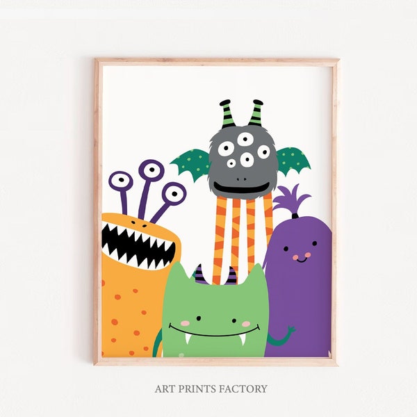 NURSERY PRINTS mosters nursery prints, sale print, boys monster print set, monster art, monsters nursery prints,nursery decor, monster decor