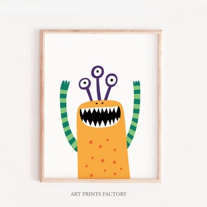 Monster kids print, Little monster, boys wall art, cute Monster decor, Nursery wall art, Little monster baby print, kids wall art, digital
