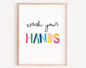 Wash Your Hands Print,SALE,  Wash Your Hands Sign, Funny Bathroom Art, Wash Your Hands Printable, Bathroom Wall Decor, Bathroom Decor, funny
