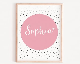 Custom Name, Custom Name Print, DIGITAL Nursery Art, Custom Printable poster, Personalized Print, Instant download, Gold print