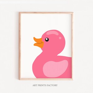 Pink Rubber Duck Printable Wall Art – Instant Download
Add a splash of fun to your little one’s space with this adorable pink rubber duck wall art! Bright, bold, and super cute, this printable design is perfect for a nursery, playroom, or bathroom decor.
Its minimalist style and vibrant colors make it a charming addition to any modern kids’ room – sweet, playful, and easy to love!