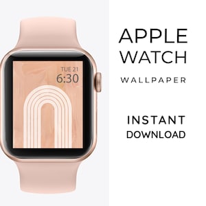 Apple Watch Wallpaper, Regenbogen Neutral, Apple Watch Gesicht Design, Digitale Datei, Apple Watch Boho, Apple Watch Regenbogen, modernes Apple Wallpaper