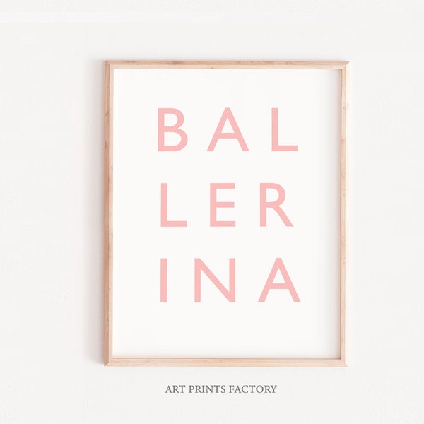ballerina print, ballerina wall art, gift for dancer,ballet prints,dance gifts,recital gifts,recital wall art,dance art print,instant poster
