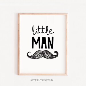 Baby Boy Nursery Art, Little Man Cave Prints, Little Man Nursery Prints, mustache print, Baby Shower Gift, MUSTACHE nursery Art Prints,kids