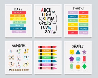 School Wall Art Etsy