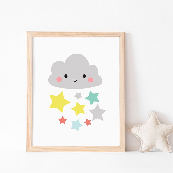 Cloud Nursery Art Etsy