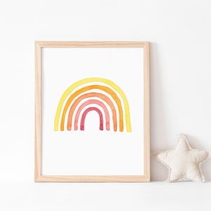 SUPER SALE Rainbow nursery print,Printable Rainbow Art, Rainbow Kids Art, Nursery Rainbow Wall Art, Printable Rainbow Art,Digital Print