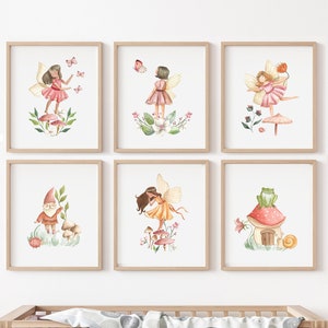 Fairy Nursery Art Prints: Garden Theme, Girls Room Decor (Digital Download) printable posters