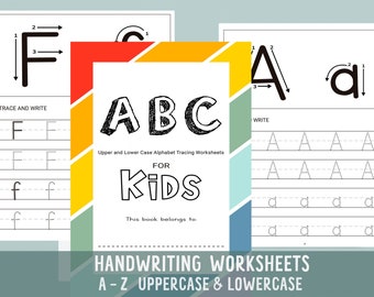handwriting practice sheets etsy
