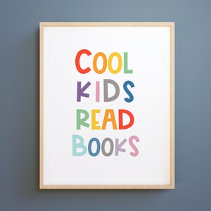 Citação de livro de leitura para crianças, decoração de berçário, impressão para educação domiciliar, arte de parede para berçário, arte escandinava para berçário e crianças, canto de leitura, impressão de leitura, arte de leitura