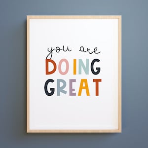 Positive Quote Wall Print, Digital Download Print, kids Wall Decor, Large Printable Art, Downloadable Prints, kids digital prints,kids quote