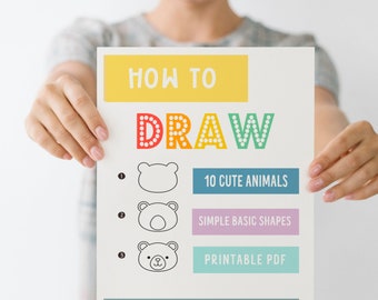 How to Draw Animals: Kids Activity Book (Digital Download)
