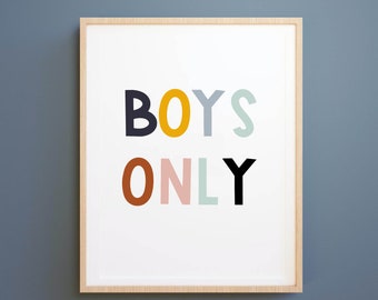 Boys Room Poster | Etsy