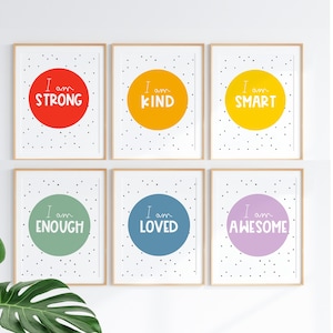 Classroom posters, playroom Posters ,Kids wall art, printable wall art, Mindfulness prints,Growth Mindset,learning print, Positive prints