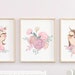 FLORAL NURSERY PRINTABLES, Floral Watercolor Wall Art, Owls Watercolor ...