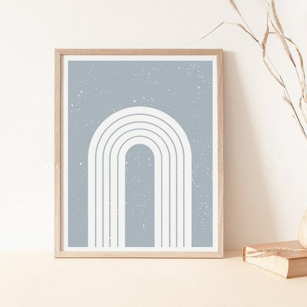 Blue Grey Wall Art Etsy