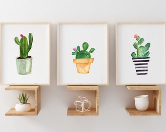 cactus art etsy
