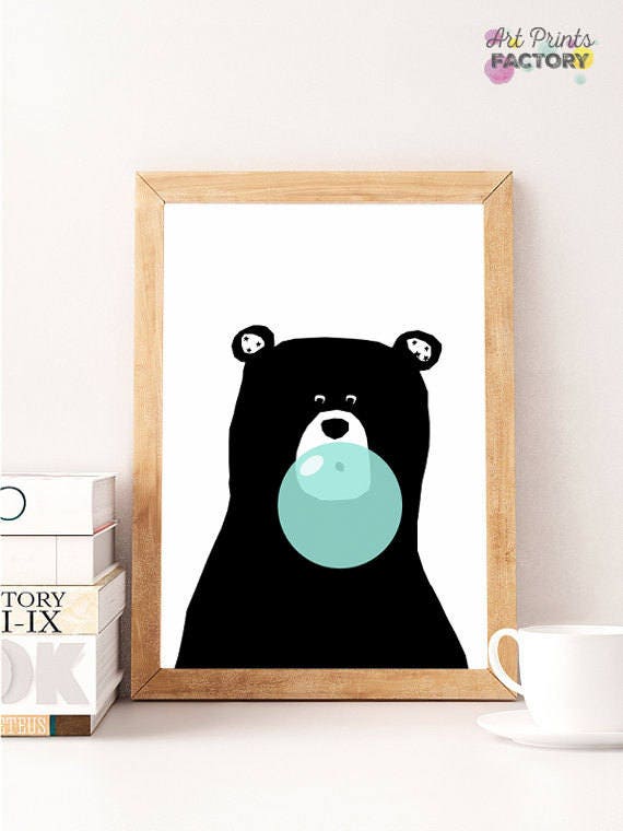 black bear nursery decor