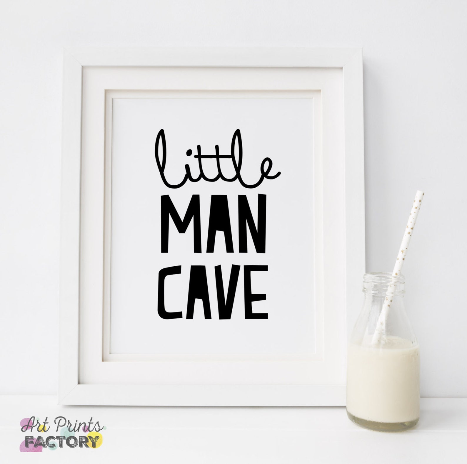 SALE 50% Nursery Printable Little Man Cave Kids Room Decor - Etsy